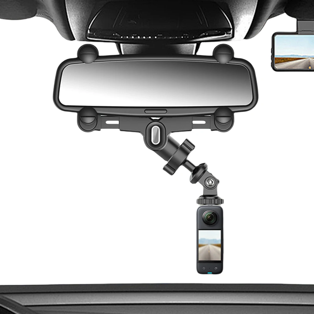 Sports Camera Bracket 360 Adjustable Car Rearview Mirror Driving Recorder Holder DVR Support Holder for Insta 360 Action Cameras
Sports Camera Bracket 360 Adjustable Car Rearview Mirror Driving Recorder Holder DVR Support Holder for Insta 360 Action Cameras
