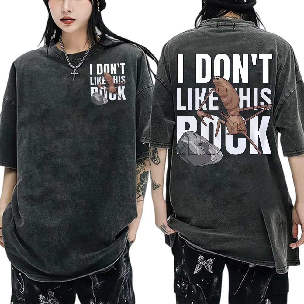 I don't like this rock T-shirt Marcus Worms funny meme Acid wash T-shirt men women casual vintage cotton oversized short sleeves
I don't like this rock T-shirt Marcus Worms funny meme Acid wash T-shirt men women casual vintage cotton oversized short sleeves