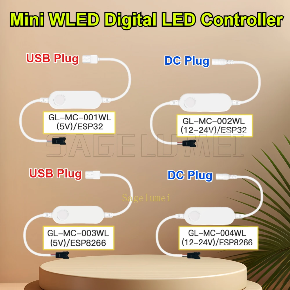Мини-WLED светодиодный контроллер Gledopto ESP8266/ESP32 DC5V/12-24V USB RGB IC цифровые динамические фонари для WS2811/2812/2812b/2815 SK6812
Мини-WLED светодиодный контроллер Gledopto ESP8266/ESP32 DC5V/12-24V USB RGB IC цифровые динамические фонари для WS2811/2812/2812b/2815 SK6812