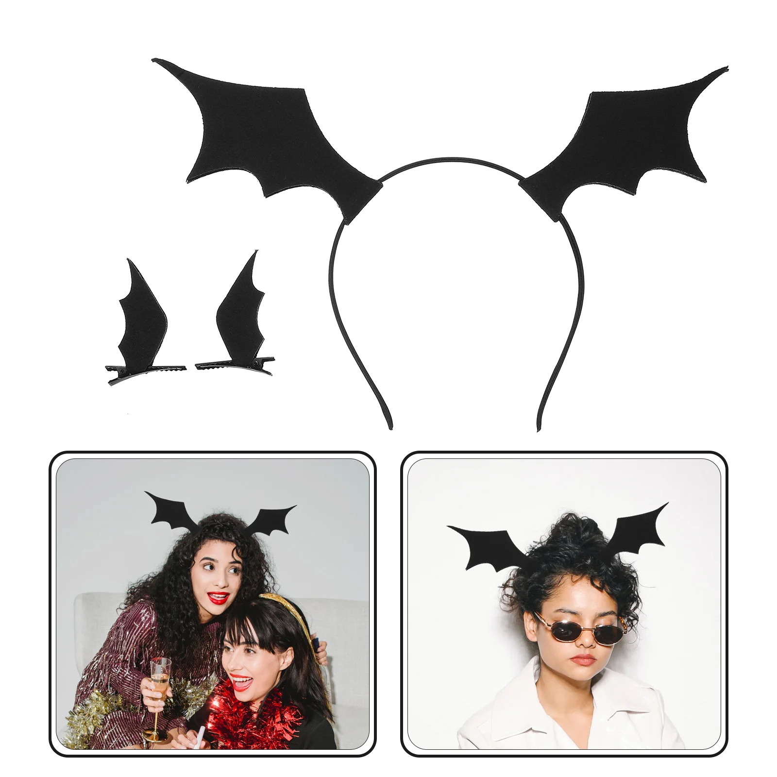1Set Bat Headband Halloween Cosplay Hair Clips Durable Party Hair Accessory Photo Props Costume Festival Halloween Headband
1Set Bat Headband Halloween Cosplay Hair Clips Durable Party Hair Accessory Photo Props Costume Festival Halloween Headband
