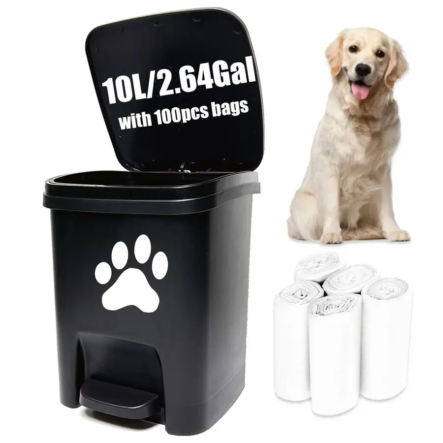 Уличная урна для собачьих отходов с крышкой и педалью для открывания без помощи рук, для сада, двора, дома, с 100 пакетами для мусора, черная
Уличная урна для собачьих отходов с крышкой и педалью для открывания без помощи рук, для сада, двора, дома, с 100 пакетами для мусора, черная