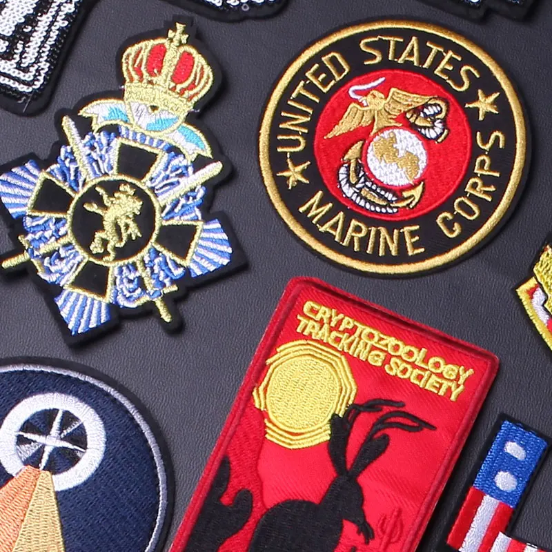 Military Embroidered Patches Clothing Thermoadhesive Patches Tactical Patch on Clothes Military Badges for Jacket Applications
Military Embroidered Patches Clothing Thermoadhesive Patches Tactical Patch on Clothes Military Badges for Jacket Applications