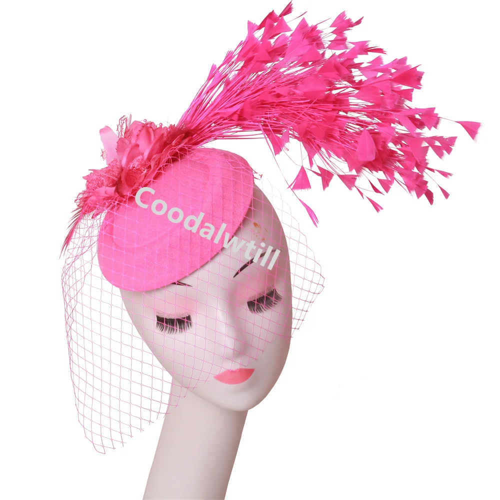 Mesh Bride Flower Fascinators Red Church Ascot Race Fascinators Wedding Cocktail Feathers Veils Fascinator Hats for Women
Mesh Bride Flower Fascinators Red Church Ascot Race Fascinators Wedding Cocktail Feathers Veils Fascinator Hats for Women