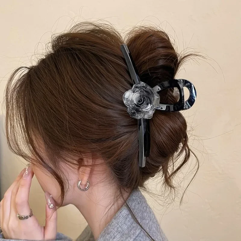 Black Flowers Acrylic Hair Clips for Women Girls Summer Fashion Headwear Large Hairpins Korean Hair Accessorie 2024
Black Flowers Acrylic Hair Clips for Women Girls Summer Fashion Headwear Large Hairpins Korean Hair Accessorie 2024