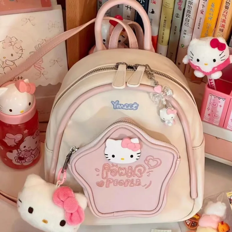 Sanrio Hello Kitty 2025 New Portable Pentagram Backpack Korean Version Trendy Small Backpack Niche Dopamine Commuting Travel Bag
Sanrio Hello Kitty 2025 New Portable Pentagram Backpack Korean Version Trendy Small Backpack Niche Dopamine Commuting Travel Bag