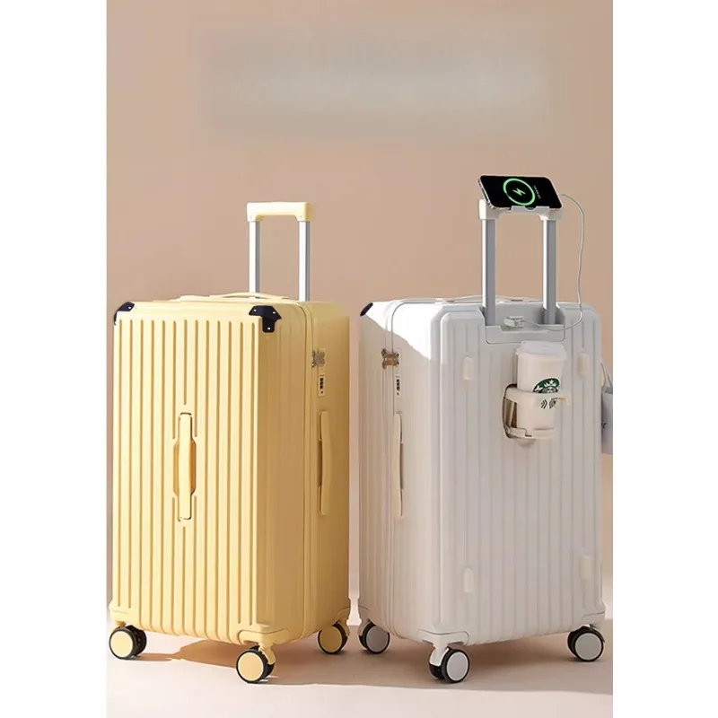 20 Inch Large Capacity Aluminum Frame Telescopic Handle Travel Luggage Password Lock Leather Case Student Suitcase Trolley Case
20 Inch Large Capacity Aluminum Frame Telescopic Handle Travel Luggage Password Lock Leather Case Student Suitcase Trolley Case