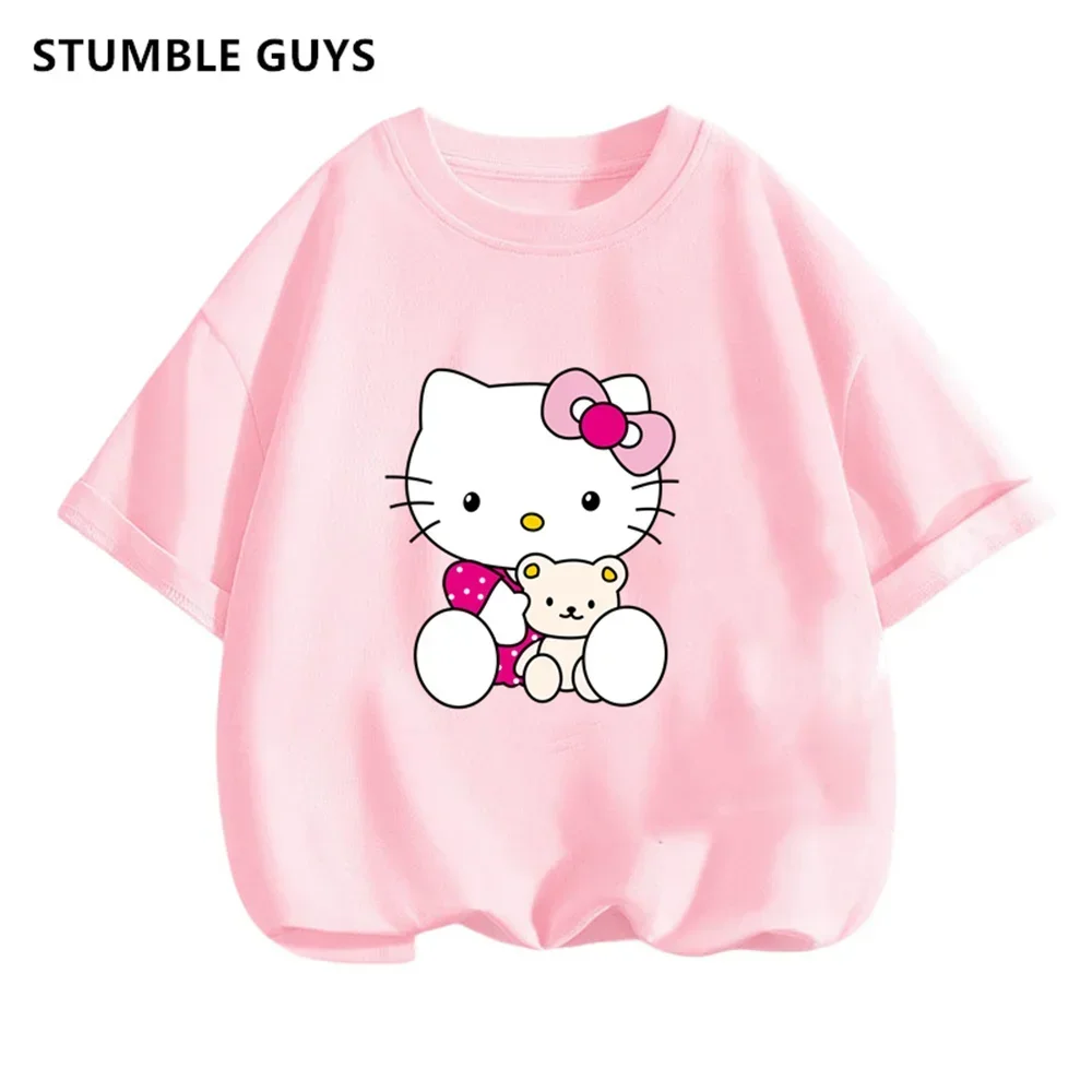 Hello Kitty Tshirt Kids Summer Boys Girls T-shirt Short Sleeve Anime Printed Street Casual Y2K Boys Girls Crewneck T-shirt
Hello Kitty Tshirt Kids Summer Boys Girls T-shirt Short Sleeve Anime Printed Street Casual Y2K Boys Girls Crewneck T-shirt