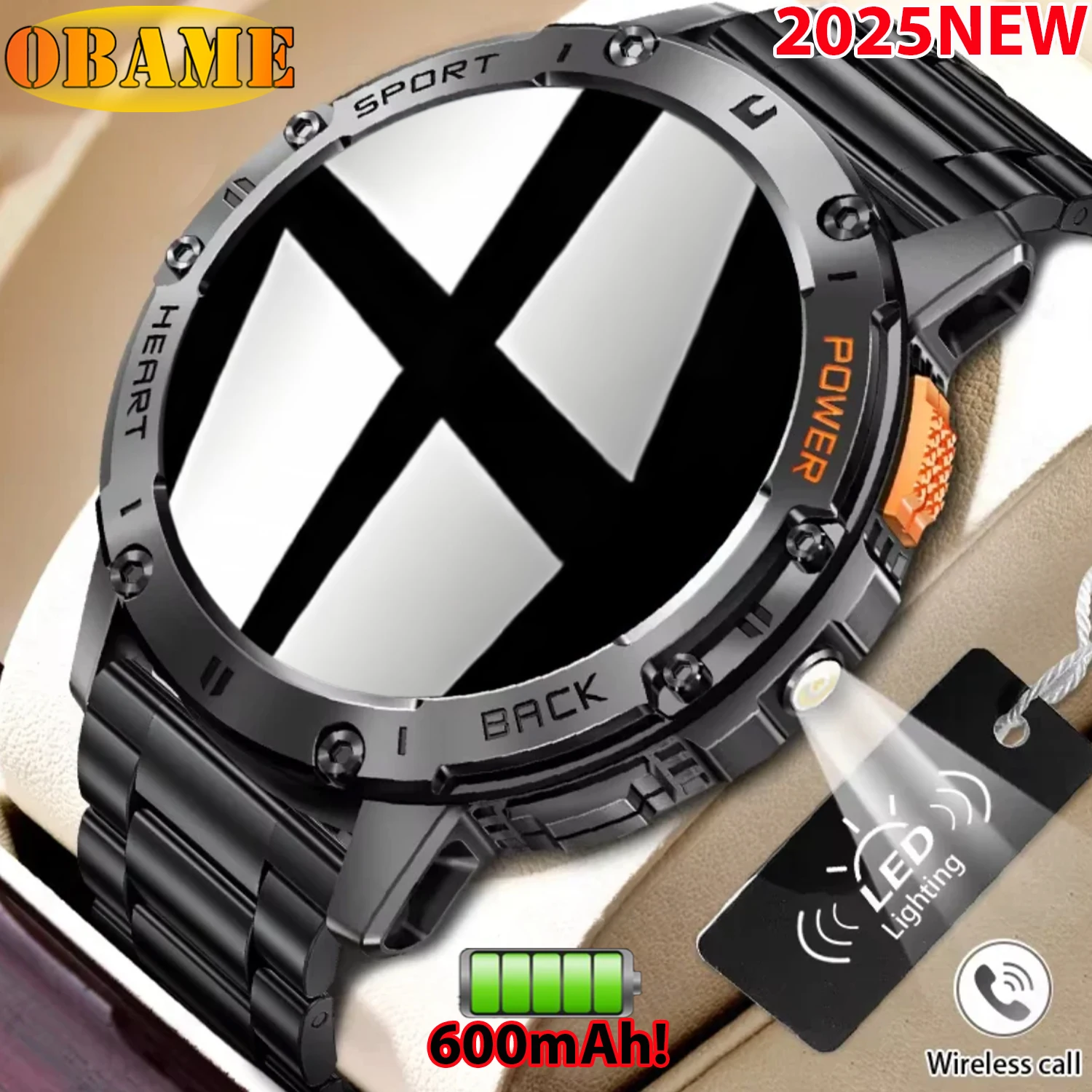 NEW 1.43 inch AMOLED Smart Watch Men With Flashlight Sport Watch Waterproof Fitness Bluetooth Call Smartwatch For Android IOS
NEW 1.43 inch AMOLED Smart Watch Men With Flashlight Sport Watch Waterproof Fitness Bluetooth Call Smartwatch For Android IOS