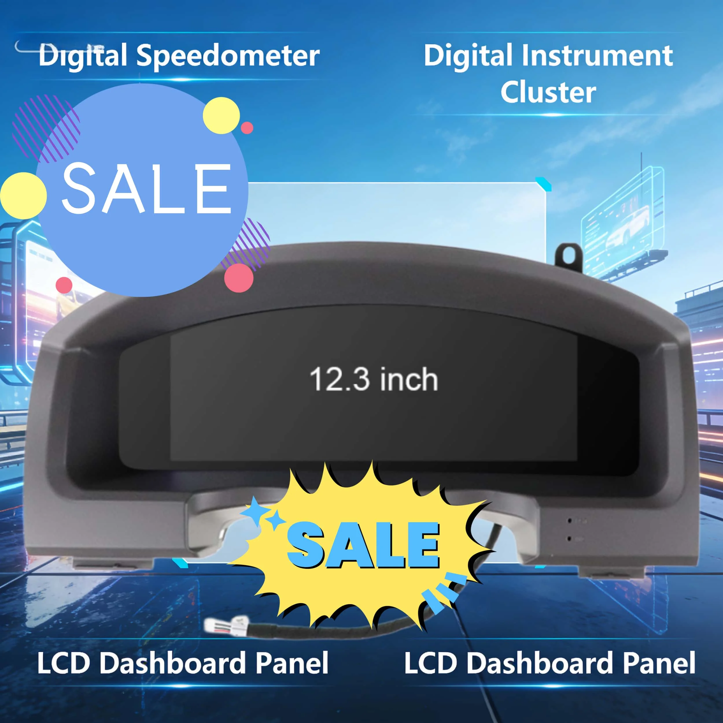 12.3" Screen Digital Virtual Cluster Cockpit Instrument Gauge For Toyota Land Cruiser 2008-2015 2016-2022 Dashboard Speedometer
12.3" Screen Digital Virtual Cluster Cockpit Instrument Gauge For Toyota Land Cruiser 2008-2015 2016-2022 Dashboard Speedometer