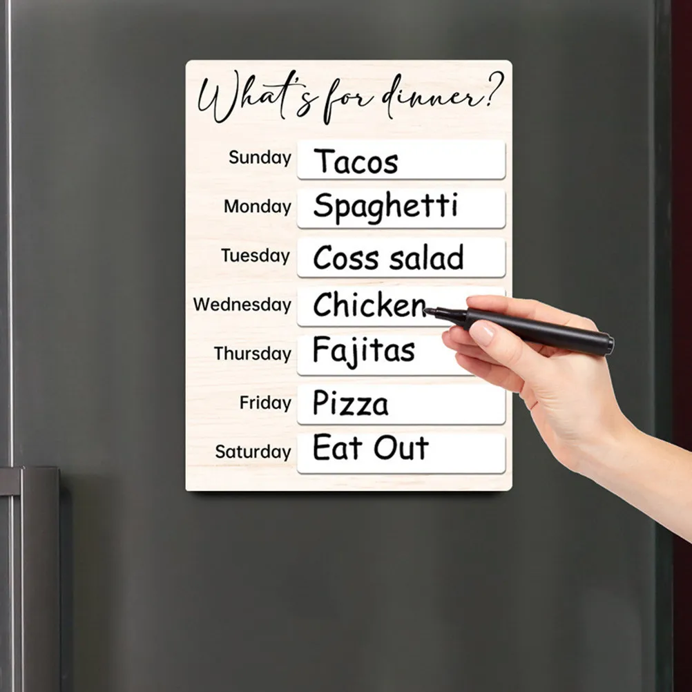 1Set Magnetic Menu Board Refrigerator Kitchen Dry Erase Board Writing Sheet Weekly Meal Planner Fridge Magnet Home Supplies
1Set Magnetic Menu Board Refrigerator Kitchen Dry Erase Board Writing Sheet Weekly Meal Planner Fridge Magnet Home Supplies