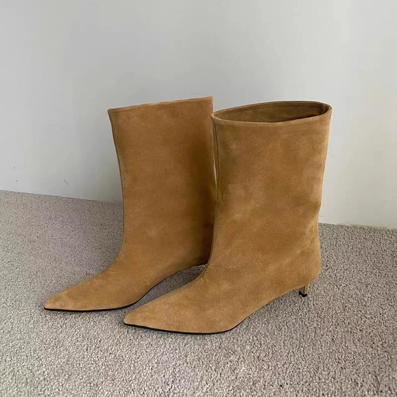 Autumn Winter Pointed Toe Ankle Boots Women Designer Vintage Thin Low Heel Shoes Modern Short Botas Zapatos De Mujer
Autumn Winter Pointed Toe Ankle Boots Women Designer Vintage Thin Low Heel Shoes Modern Short Botas Zapatos De Mujer