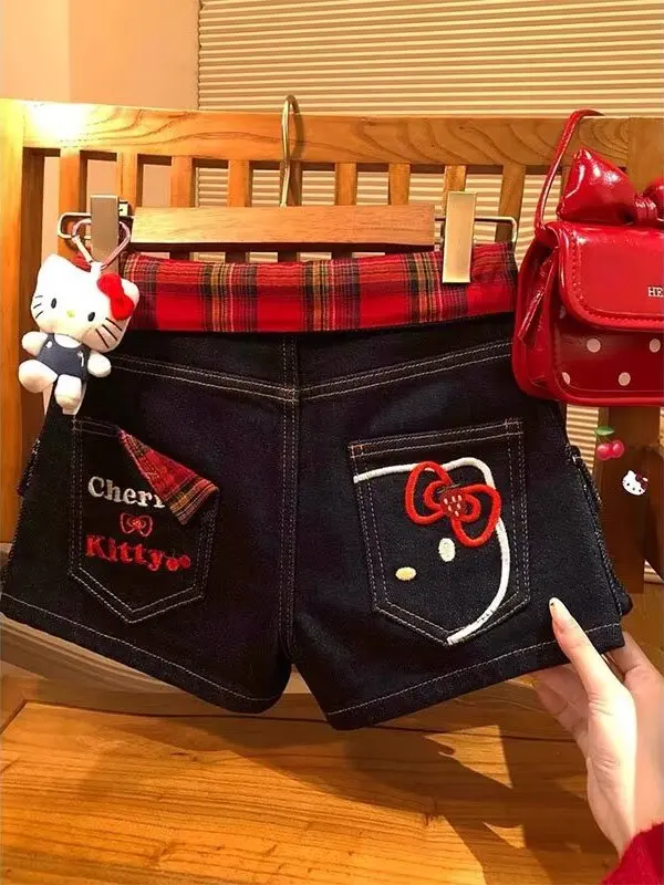 plus Size Retro Plaid Splicing Denim orts Women Summer New Embroidery Design Slim A-Line Hot Pants High Waist Wide Leg
plus Size Retro Plaid Splicing Denim orts Women Summer New Embroidery Design Slim A-Line Hot Pants High Waist Wide Leg