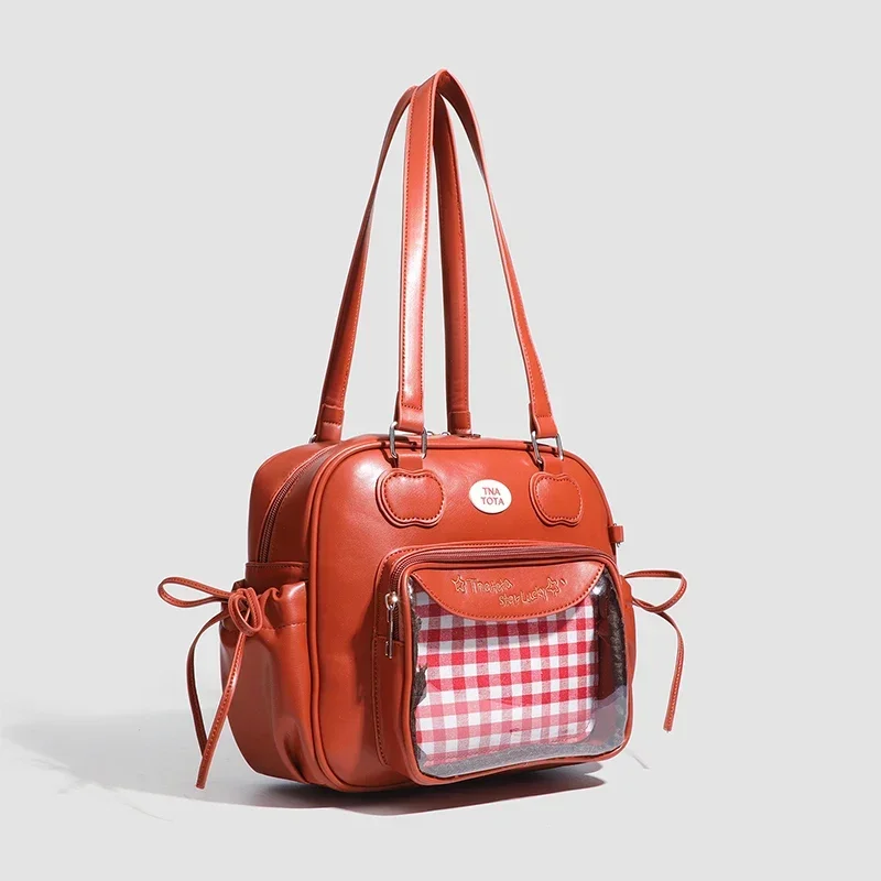 Japanese Harajuku Y2K Ita Bag Transparent Shoulder Bag Sweet Fashion Clear Messenger Purse for Women Girls Student JK Handbag
Japanese Harajuku Y2K Ita Bag Transparent Shoulder Bag Sweet Fashion Clear Messenger Purse for Women Girls Student JK Handbag