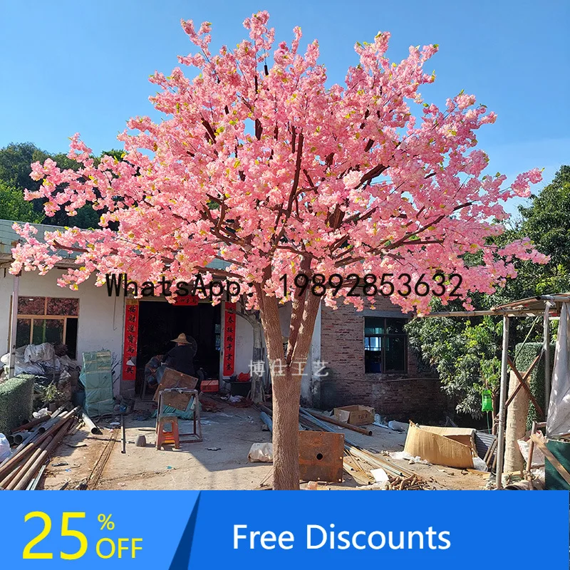 CZ Large Artificial Blue Jacaranda Cherry Blossom Tree with Pillar Cover Peach Blossom Fake Tree for Mall Hotel Decoration
CZ Large Artificial Blue Jacaranda Cherry Blossom Tree with Pillar Cover Peach Blossom Fake Tree for Mall Hotel Decoration