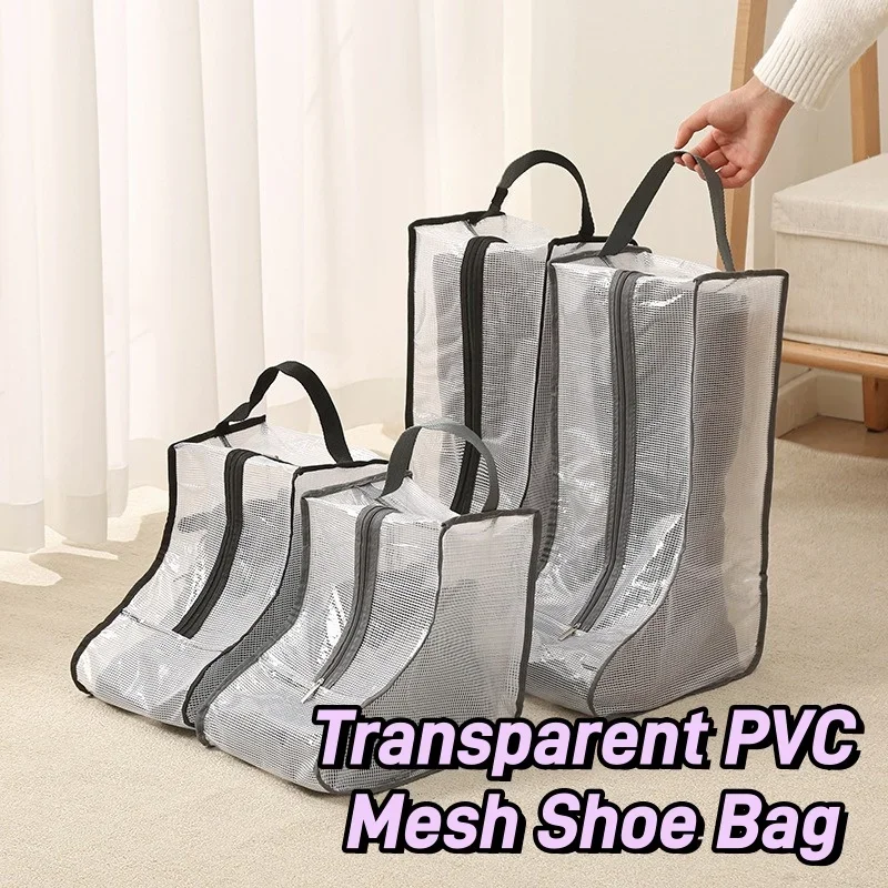 Shoe Storage Bag with Zipper Storage Shoe Bag Transparent PVC Moisture-proof and Waterproof Boot Protective Cover
Shoe Storage Bag with Zipper Storage Shoe Bag Transparent PVC Moisture-proof and Waterproof Boot Protective Cover