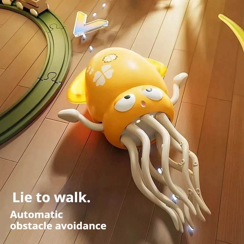 New Fun Sound And Light Electric Dance Octopus Lying Down Standing Double Walking Induction Obstacle Avoidance Children'S Toy
New Fun Sound And Light Electric Dance Octopus Lying Down Standing Double Walking Induction Obstacle Avoidance Children'S Toy