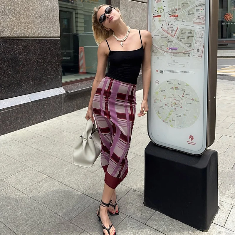 Tornova Elegant High Waist Skirts For Women Slim Plaid Print Skirt Mid-length Slim Hot Girl Casual Club Party Skirt 2025 Fashion
Tornova Elegant High Waist Skirts For Women Slim Plaid Print Skirt Mid-length Slim Hot Girl Casual Club Party Skirt 2025 Fashion