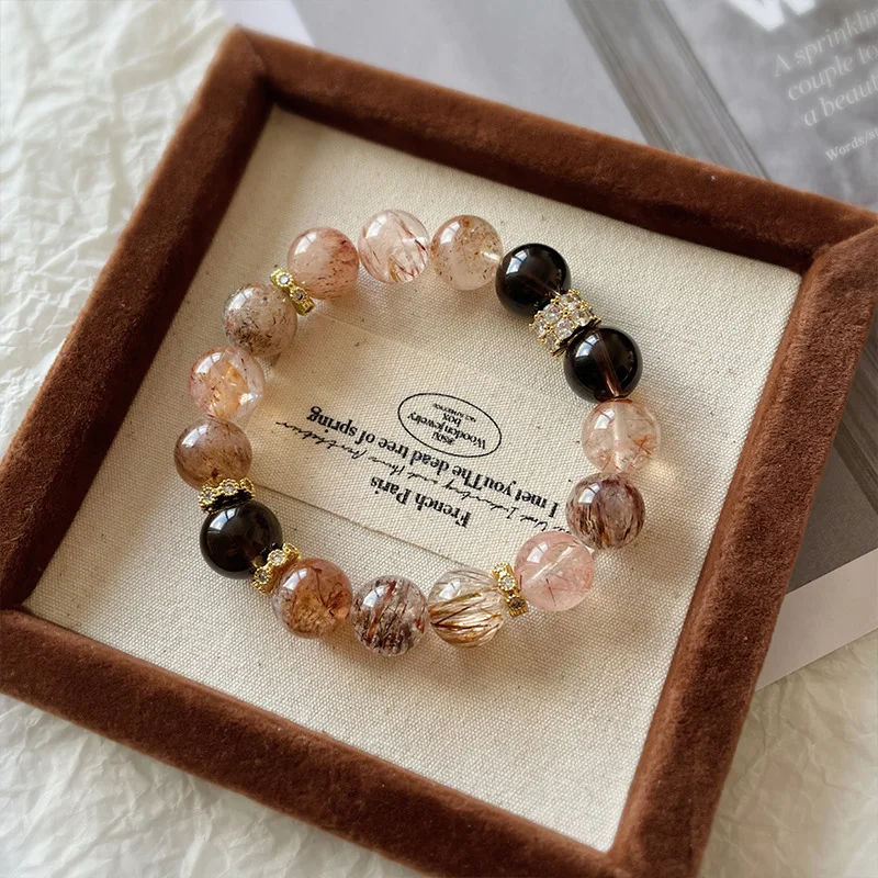Jin Bazhu 2026 Black Gold Super Seven Natural Crystal Bracelet Smoky Quartz Wealth Attracting Fashion Jewelry for Women Men Gift
Jin Bazhu 2026 Black Gold Super Seven Natural Crystal Bracelet Smoky Quartz Wealth Attracting Fashion Jewelry for Women Men Gift