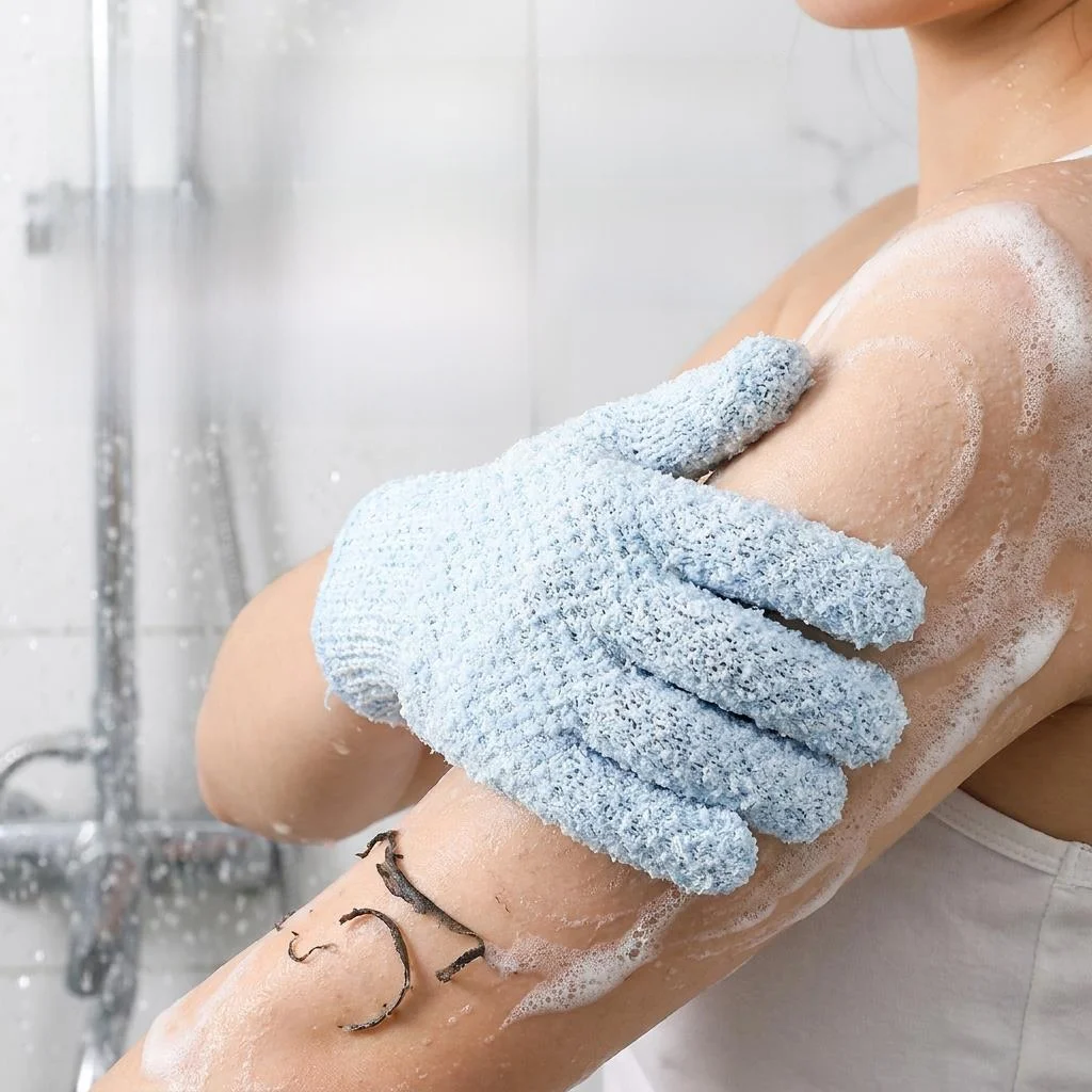 Women's Special Five-Finger Bath Scrub Glove Pain-Free Bath Mud Cleaning Tool Back Exfoliating Bath Towel Gloves
Women's Special Five-Finger Bath Scrub Glove Pain-Free Bath Mud Cleaning Tool Back Exfoliating Bath Towel Gloves