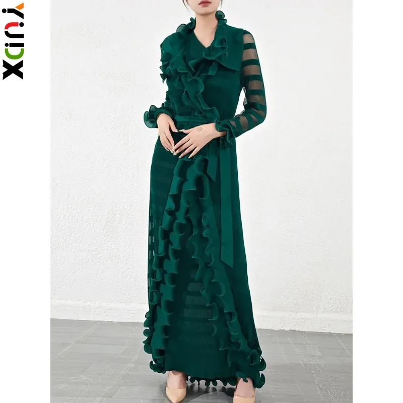 YUDX Miyake Pleated Patchwork Dress Women Fungus Full Sleeve Medium Long Chic Style Solid Color Round Collar Evening Party 2023
YUDX Miyake Pleated Patchwork Dress Women Fungus Full Sleeve Medium Long Chic Style Solid Color Round Collar Evening Party 2023