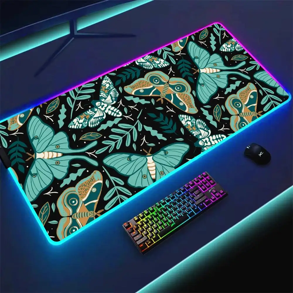 RGB Mouse pad Strange butterfly specimen LED glow gaming mat rubber anti-slip Desk Mat pc accessories Gaming keypad mousepad
RGB Mouse pad Strange butterfly specimen LED glow gaming mat rubber anti-slip Desk Mat pc accessories Gaming keypad mousepad