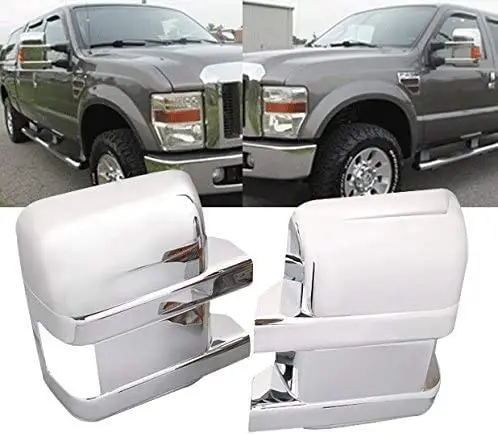 Chrome Plated ABS Plastic Door Full Mirror Covers WITH Turn Signal Cutout For Ford F250 F350 F450 F550 Super Duty 2008-2016
Chrome Plated ABS Plastic Door Full Mirror Covers WITH Turn Signal Cutout For Ford F250 F350 F450 F550 Super Duty 2008-2016