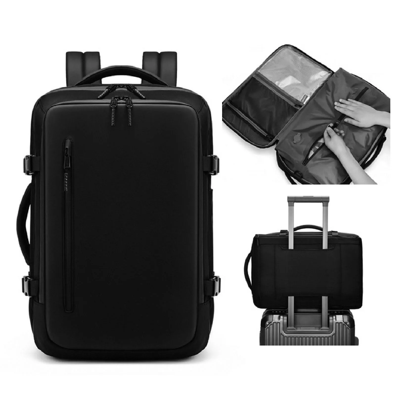 Vacuum Backpack Water Proof Oxford Cloth Compression Bag Large Capacity Expandable USB Charging Port for Travel Adventure
Vacuum Backpack Water Proof Oxford Cloth Compression Bag Large Capacity Expandable USB Charging Port for Travel Adventure