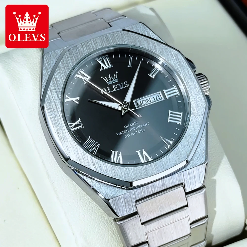 Мужские часы OLEVS из тонкой стали, классические модные часы с восьмиугольным циферблатом, оригинальные кварцевые наручные часы для мужчин, водонепроницаемые, светящиеся, с датой, 3727
Мужские часы OLEVS из тонкой стали, классические модные часы с восьмиугольным циферблатом, оригинальные кварцевые наручные часы для мужчин, водонепроницаемые, светящиеся, с датой, 3727