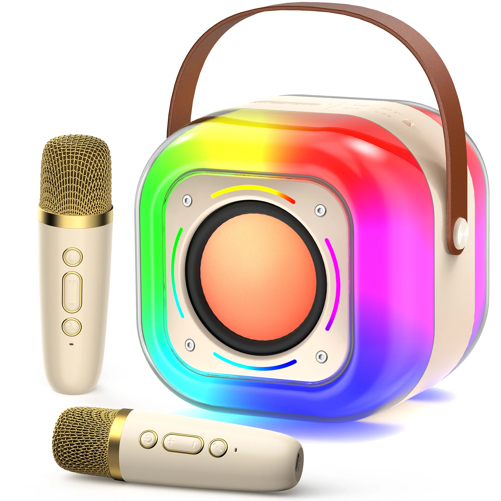 Kids Karaoke Machine, Mini Bluetooth Speaker with Microphone for Singing Home Party, Christmas Halloween Kids Birthday Easter
Kids Karaoke Machine, Mini Bluetooth Speaker with Microphone for Singing Home Party, Christmas Halloween Kids Birthday Easter