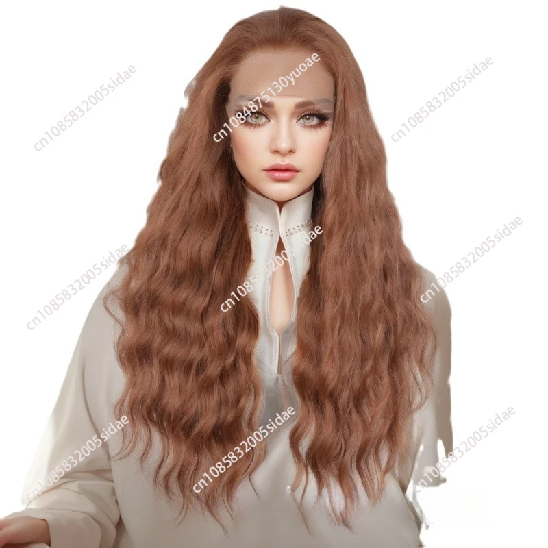 Stylish new 26-inch 13 * 4U lace antique copper-colored water wave curly hair, soft and natural chemical fiber wig
Stylish new 26-inch 13 * 4U lace antique copper-colored water wave curly hair, soft and natural chemical fiber wig