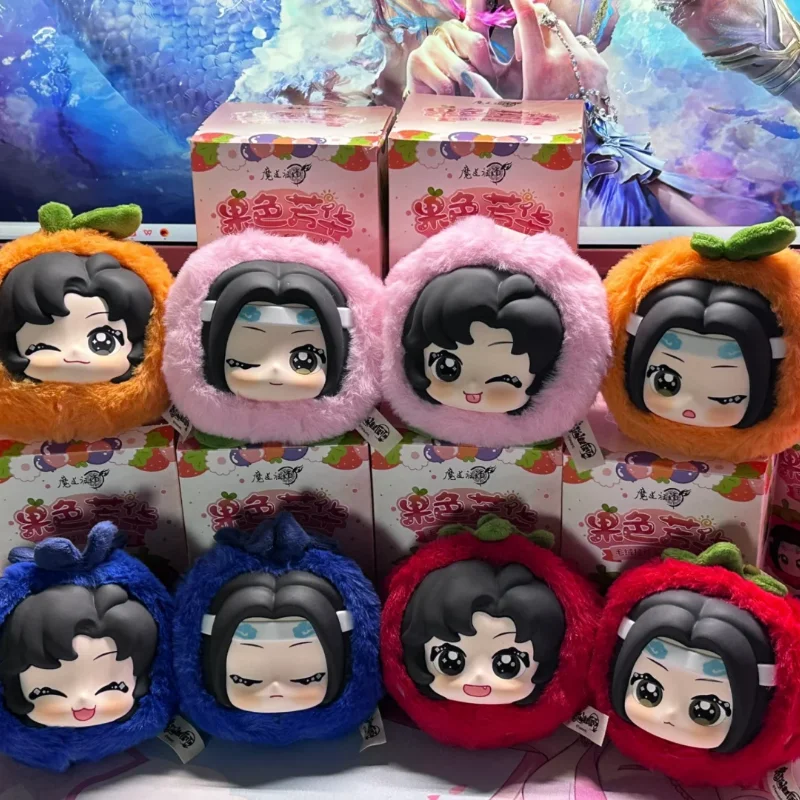 Подлинная серия Mo Dao Zu Shi Luminous Fruits, плюшевая слепая коробка Wei Wuxian & Lan Wangji, аниме-фигурка, подвеска Modaozushi, подарок 
Подлинная серия Mo Dao Zu Shi Luminous Fruits, плюшевая слепая коробка Wei Wuxian & Lan Wangji, аниме-фигурка, подвеска Modaozushi, подарок