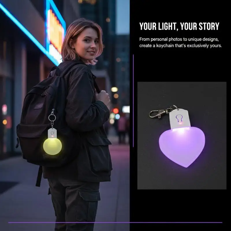Blank Sublimation Acrylic LED Keychain 7 Color Changing Light Personalized Pendant for Corporate Giveaway Souvenir
Blank Sublimation Acrylic LED Keychain 7 Color Changing Light Personalized Pendant for Corporate Giveaway Souvenir