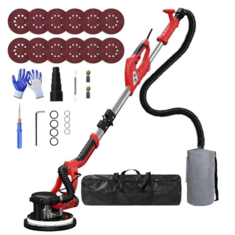 Drywall Sander, 2026 Upgraded 8-Amp corn Ceiling Removal Tool with 7 Variable Speed 800-1800RPM, Drywall Sander with Vacuum Dus
Drywall Sander, 2026 Upgraded 8-Amp corn Ceiling Removal Tool with 7 Variable Speed 800-1800RPM, Drywall Sander with Vacuum Dus