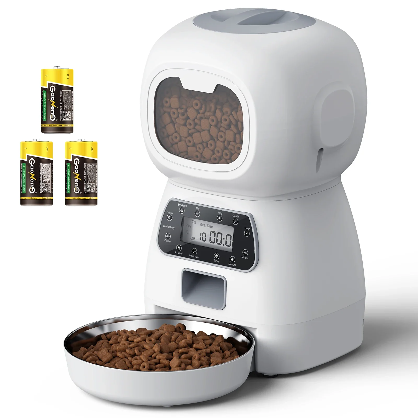 Smart Automatic Pet Feeder Stainless Steel LCD with Screen Timer for Dog Food Bowl Cat Food Dispenser Pet Supplies
Smart Automatic Pet Feeder Stainless Steel LCD with Screen Timer for Dog Food Bowl Cat Food Dispenser Pet Supplies