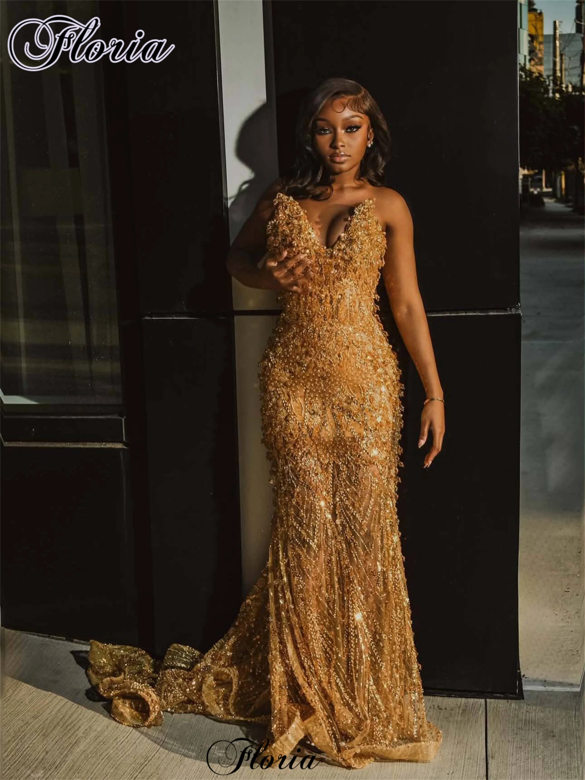 Gold Beaded Prom Dresses Mermaid Sweetheart Sexy Cocktail Dresses With Crystals Evening Gowns Vestidos De Noche Customized
Gold Beaded Prom Dresses Mermaid Sweetheart Sexy Cocktail Dresses With Crystals Evening Gowns Vestidos De Noche Customized
