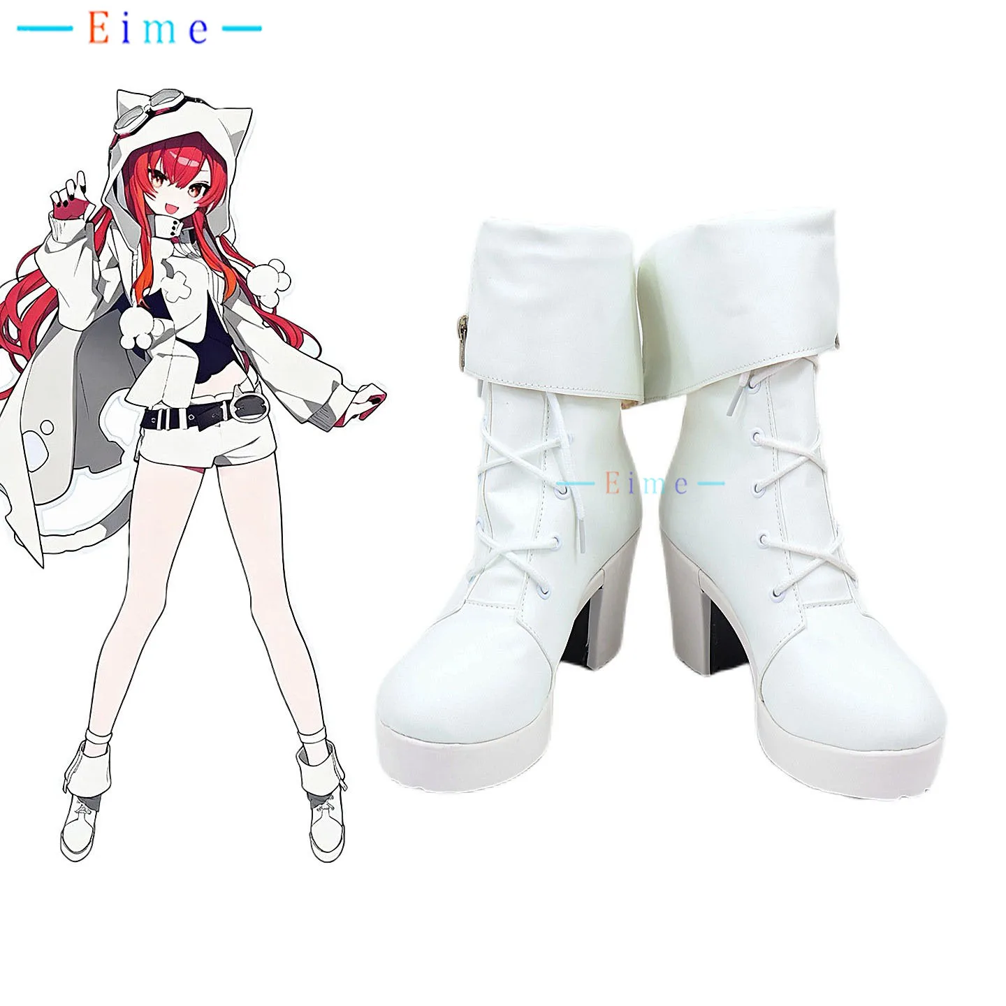 YouTube Nekota Tsuna Cosplay Shoes Game Cosplay White High Heels PU Leather Shoes Big Size Halloween Boots Custom Made
YouTube Nekota Tsuna Cosplay Shoes Game Cosplay White High Heels PU Leather Shoes Big Size Halloween Boots Custom Made