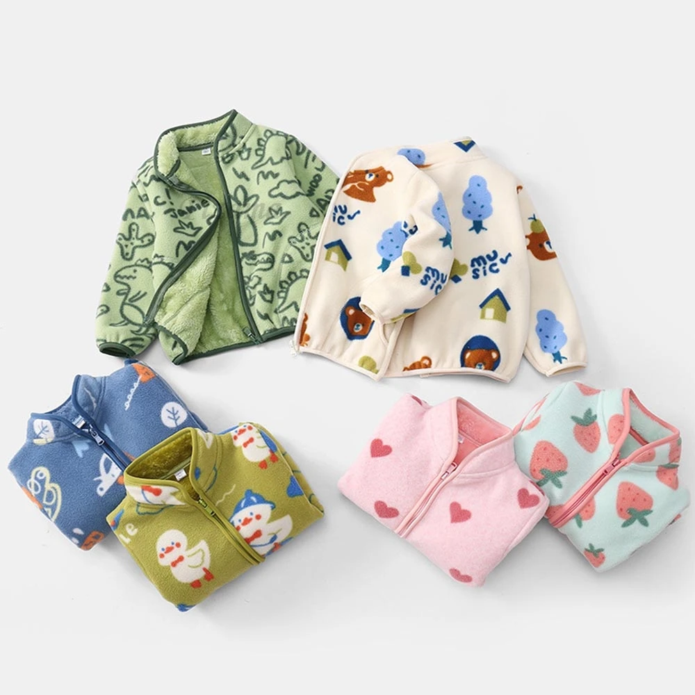 Winter Warm Fleece Cartoon Print Boys Girls Jackets Toddler Girls Christmas Coats Girls Outwear Toddler Baby Boy Zipper Jackets
Winter Warm Fleece Cartoon Print Boys Girls Jackets Toddler Girls Christmas Coats Girls Outwear Toddler Baby Boy Zipper Jackets
