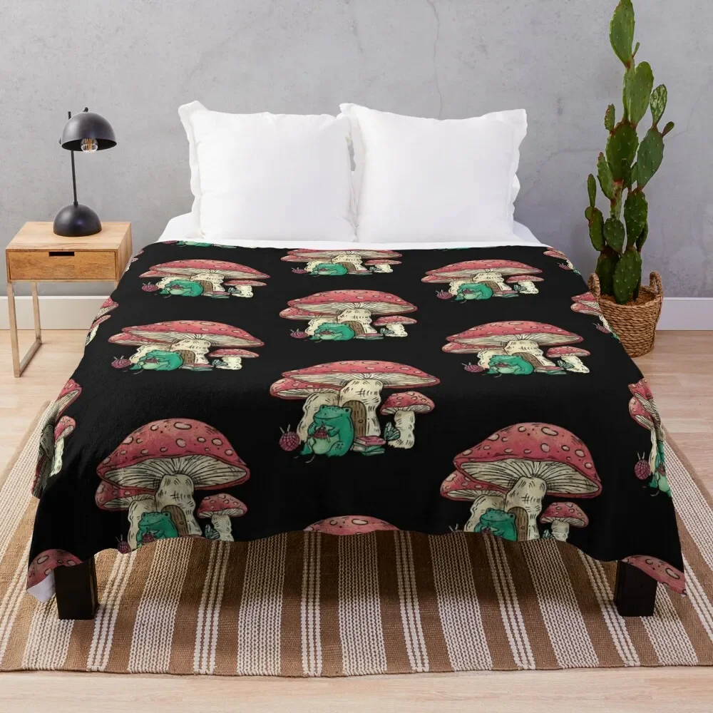 Frog sitting under a mushroom knitting, Cottage Core frog and mushroom, Cute frog and mushroom, Gift for people wh Throw Blanket
Frog sitting under a mushroom knitting, Cottage Core frog and mushroom, Cute frog and mushroom, Gift for people wh Throw Blanket