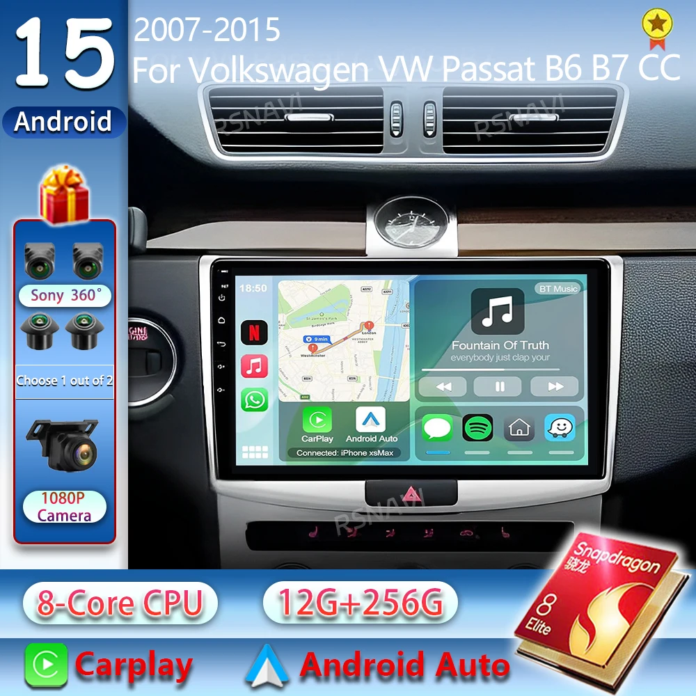 Android 15 2K QLED For Volkswagen VW Passat B6 B7 CC 2007-2015 Android Car Radio Multimedia Video Player GPS 4G CarPlay Stereo
Android 15 2K QLED For Volkswagen VW Passat B6 B7 CC 2007-2015 Android Car Radio Multimedia Video Player GPS 4G CarPlay Stereo