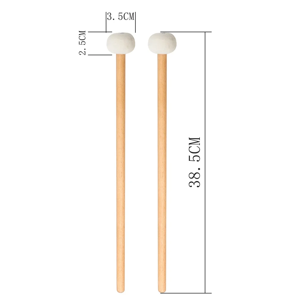 1 Pair Timpani Mallets Felt Head Drumsticks Wood Handle For Musical Percussion Instruments Rich Sound Percussion
1 Pair Timpani Mallets Felt Head Drumsticks Wood Handle For Musical Percussion Instruments Rich Sound Percussion