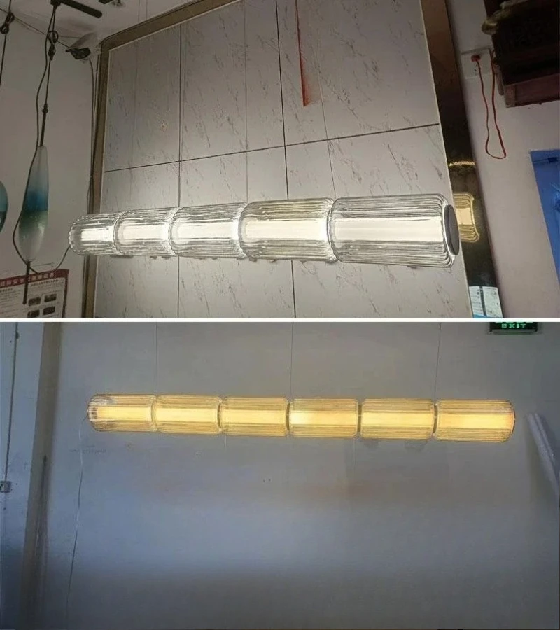 Minimalist Designer Long Glass LED Pendant Light Home Decoration Bedroom Living Room Bar Dining Room Indoor Lighting Fixtures
Minimalist Designer Long Glass LED Pendant Light Home Decoration Bedroom Living Room Bar Dining Room Indoor Lighting Fixtures