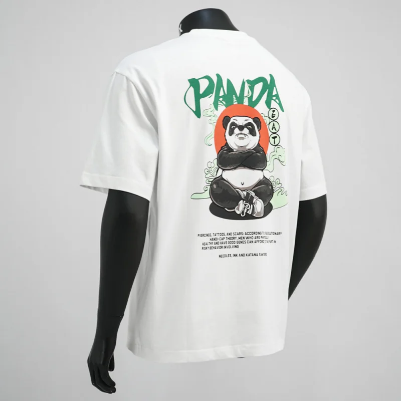 Cartoon panda printed short sleeved T-shirt for men in summer 2025, loose and personalized design, fashionable street casual top
Cartoon panda printed short sleeved T-shirt for men in summer 2025, loose and personalized design, fashionable street casual top