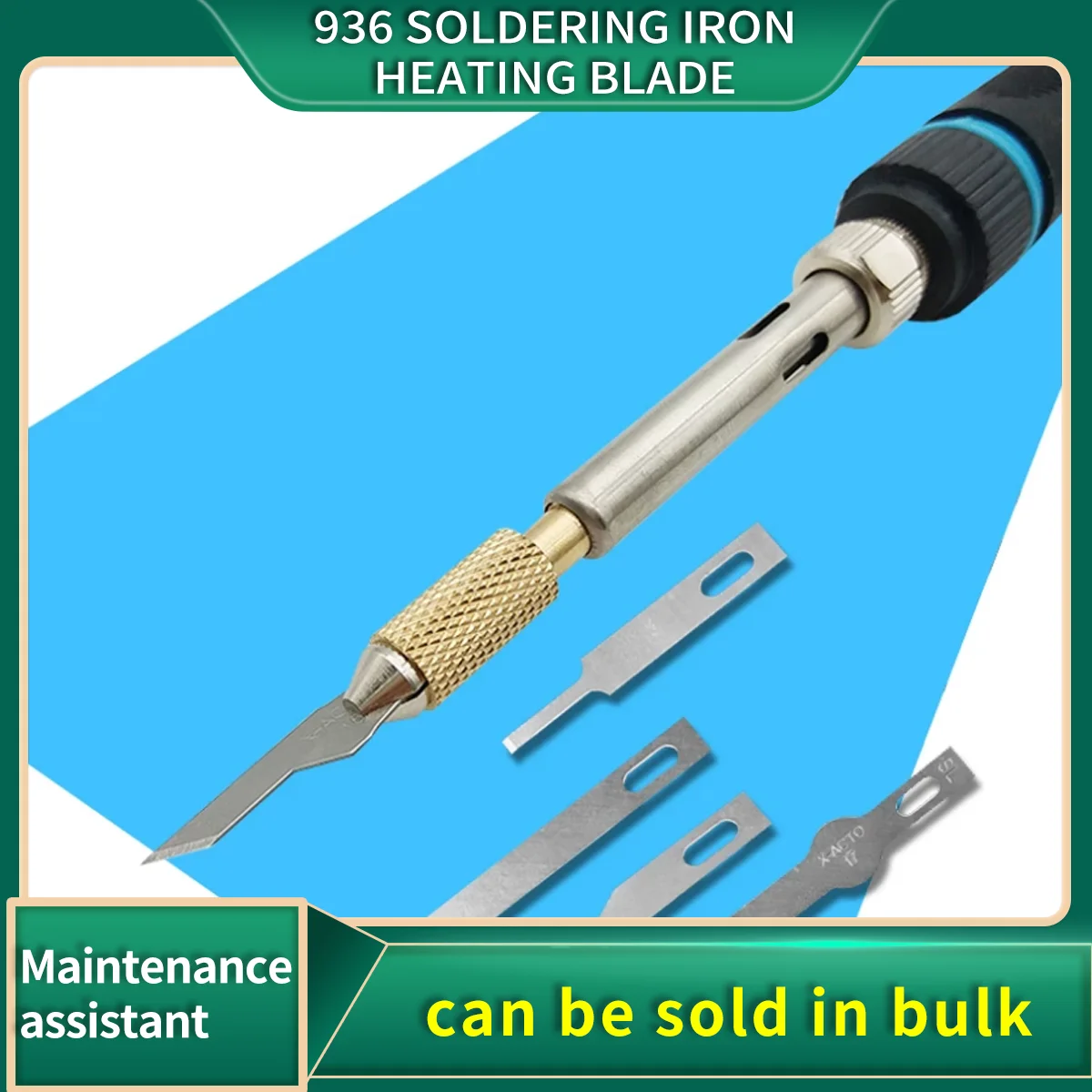 936 Soldering iron Heating Blade For Mobile phone Mainboard Glue Fingerprint IC repair Tool Back Cover Glass Glue Remove Tool
936 Soldering iron Heating Blade For Mobile phone Mainboard Glue Fingerprint IC repair Tool Back Cover Glass Glue Remove Tool