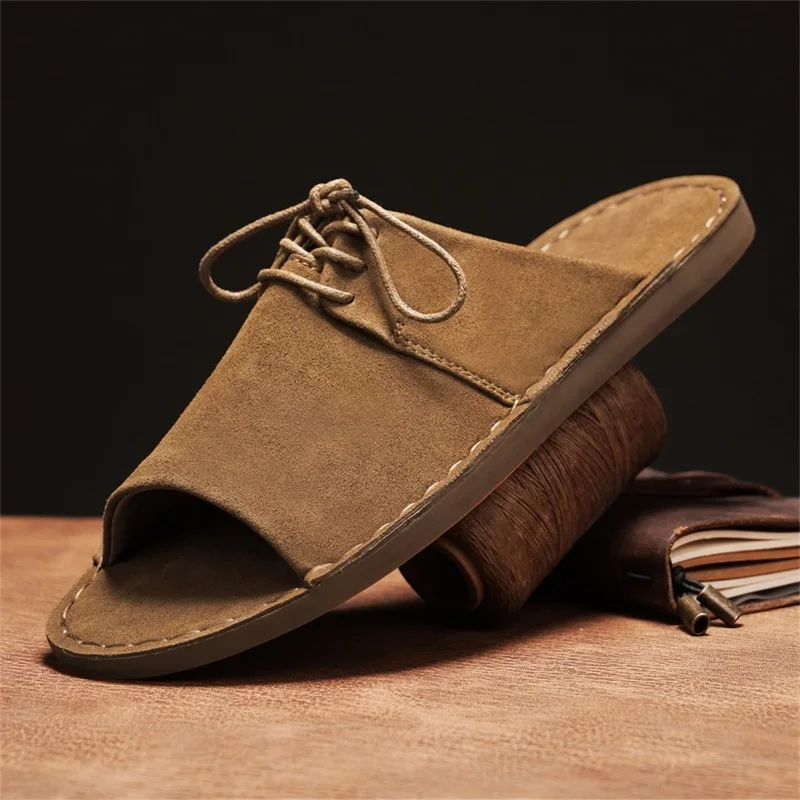 Summer Men's Genuine Leather Sandals Casual Outdoor Beach Shoes Roman Style Comfortable Mens Footwear for Spring And Autumn
Summer Men's Genuine Leather Sandals Casual Outdoor Beach Shoes Roman Style Comfortable Mens Footwear for Spring And Autumn