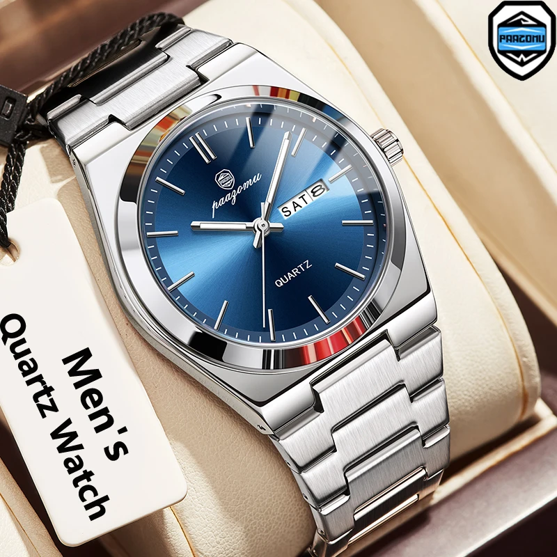 PAAZOMU Luxury Watches For Men Stainless Steel Waterproof Luminous Man Watch Date Week Fashion Casual Men's Quartz Watch Reloj
PAAZOMU Luxury Watches For Men Stainless Steel Waterproof Luminous Man Watch Date Week Fashion Casual Men's Quartz Watch Reloj