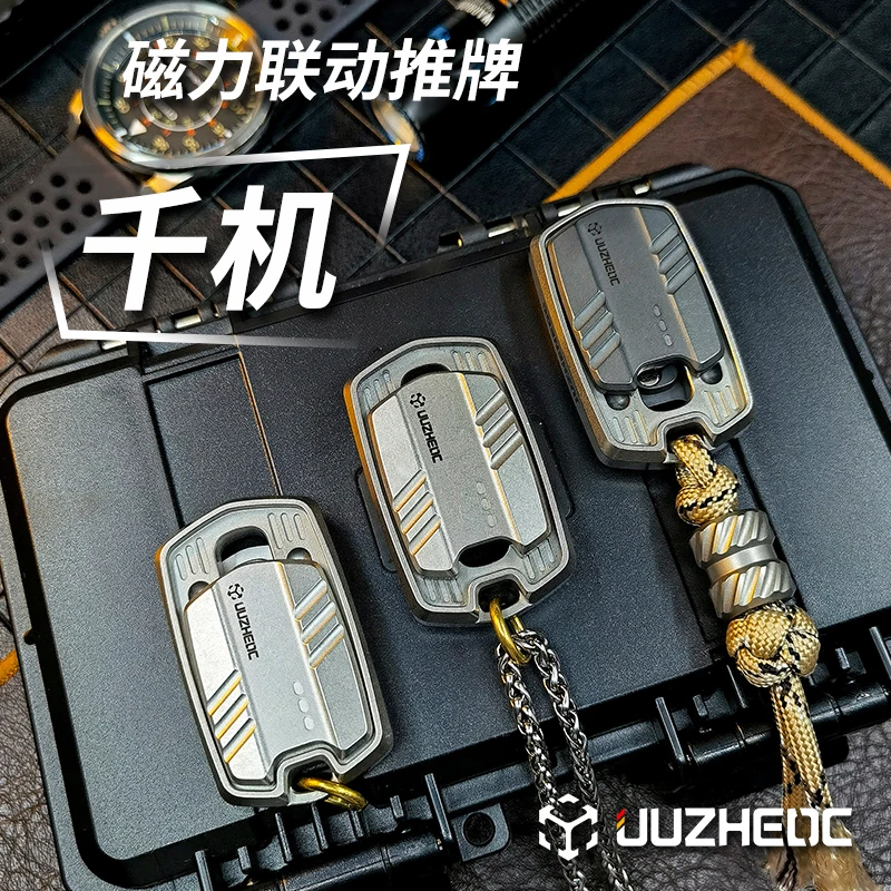 EDC Titanium Alloy Zirconium Aluminium Alloy Push Slider Mechanical Intensive EDC Decompression Tools
EDC Titanium Alloy Zirconium Aluminium Alloy Push Slider Mechanical Intensive EDC Decompression Tools