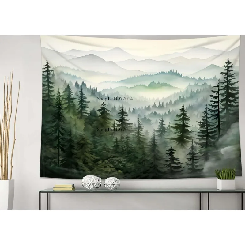 Misty forest tapestry, natural mountain tapestry wall hanging suitable for bedroom home decoration gift
Misty forest tapestry, natural mountain tapestry wall hanging suitable for bedroom home decoration gift
