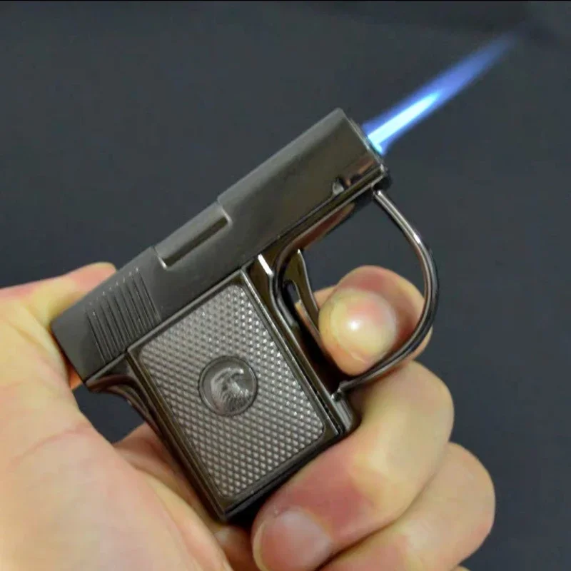 Mini Metal Welding Gun Inflatable Lighter Outdoor Portable Windproof Jet Flame Torch Gas Gun Lighter Men's Personalized Gift
Mini Metal Welding Gun Inflatable Lighter Outdoor Portable Windproof Jet Flame Torch Gas Gun Lighter Men's Personalized Gift