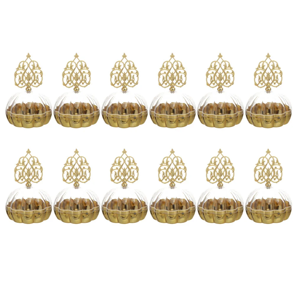 12 Pcs Imekeya Candy Box Clear Favor Boxes Round Bridesmaid Proposal Golden with Dome Lids
12 Pcs Imekeya Candy Box Clear Favor Boxes Round Bridesmaid Proposal Golden with Dome Lids