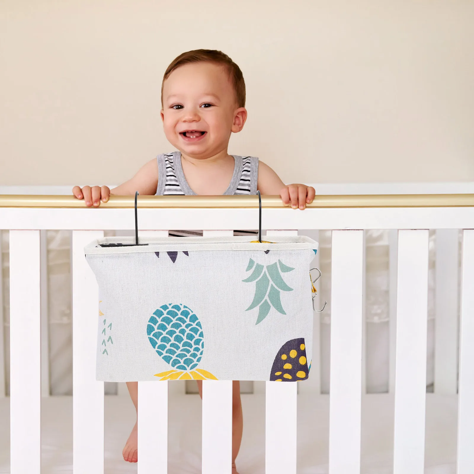 1pc Hanging Storage Pouch Cloth Iron Basket Laundry Linen Sundries Holder Bedside Dormitory Bag Tidy Home Long Use
1pc Hanging Storage Pouch Cloth Iron Basket Laundry Linen Sundries Holder Bedside Dormitory Bag Tidy Home Long Use